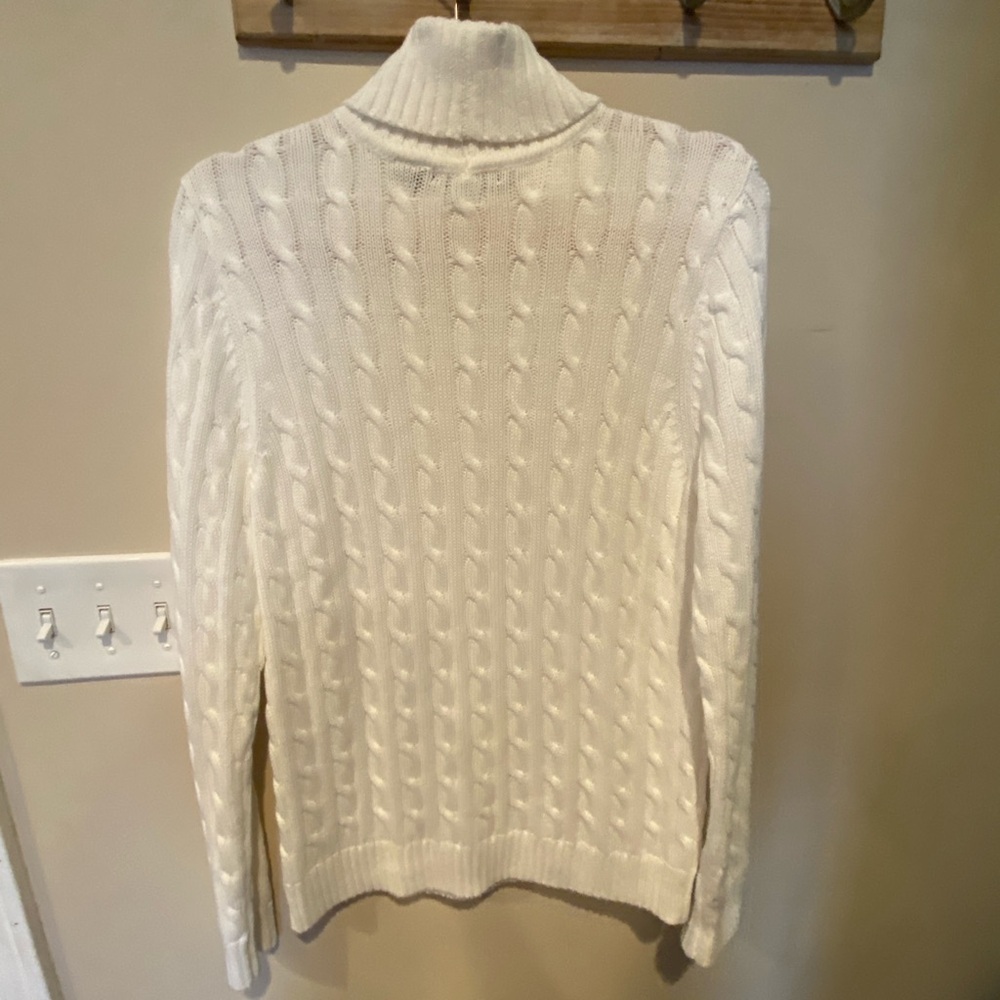 JEANNE PIERRE Cream Cowl Neck Sweater - Picture 2 of 3
